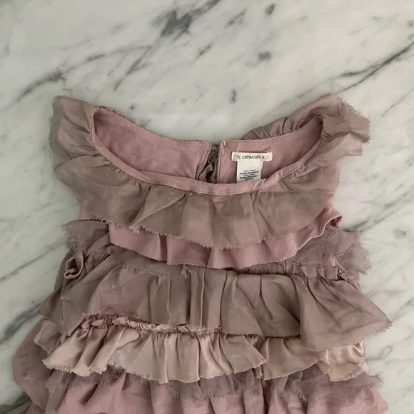 Crewcuts 4-5 Silk & Cotton Ruffle Dress - Picture 6 of 12